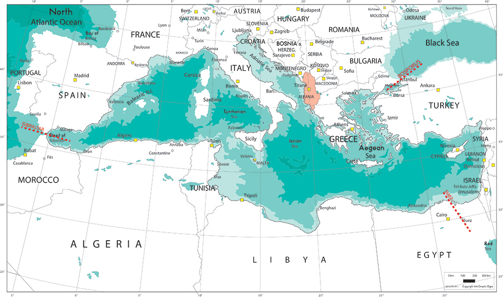 mediterranean map